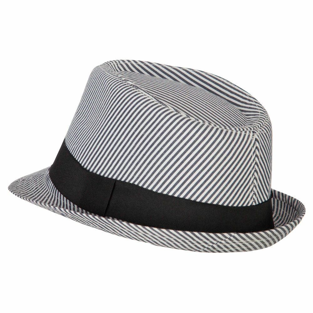 Jeanne Simmons Kid's Striped Polyester Fedora Hat 4 Jeanne Simmons Kid's Striped Polyester Fedora Hat - Image 2