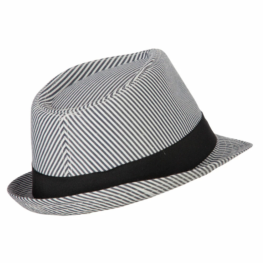 Jeanne Simmons Kid's Striped Polyester Fedora Hat 5 Jeanne Simmons Kid's Striped Polyester Fedora Hat - Image 3