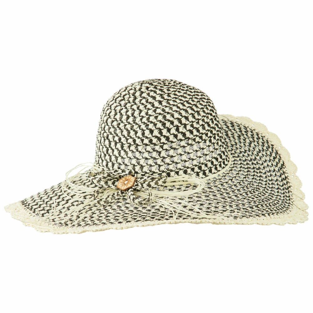 Jeanne Simmons Women's Criss Cross Scallop Brim Hat 5 Jeanne Simmons Women's Criss Cross Scallop Brim Hat - Image 3
