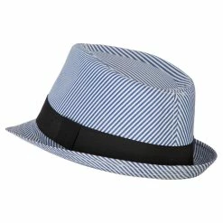 Jeanne Simmons Kid's Striped Polyester Fedora Hat 18 Jeanne Simmons Kid's Striped Polyester Fedora Hat -Adams Shop po002cf blue 2 1