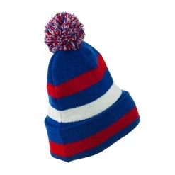 Artex Pom Pom Cuff Stripe Long Beanie -Adams Shop pp001bf royal 3