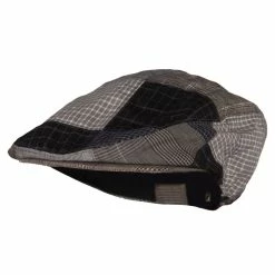 Jeanne Simmons Men's Plaid Patchwork Ivy Cap