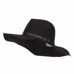 Hatiya Polyester Panama Hat With Buckle Band