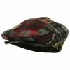 Jeanne Simmons Men's Wool Blend Plaid Patchwork Ivy Cap 2 Jeanne Simmons Men's Wool Blend Plaid Patchwork Ivy Cap -Adams Shop pp001ic multi 1 4
