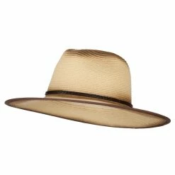 Something Special Painted Panama Paper Straw Fedora Hat -Adams Shop pp002pe lt natural 1