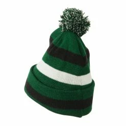Artex Pom Pom Cuff Stripe Long Beanie -Adams Shop pp003bf kelly 2