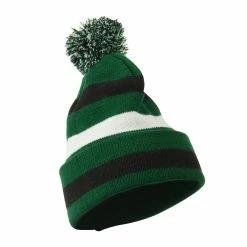 Artex Pom Pom Cuff Stripe Long Beanie -Adams Shop pp003bf kelly 4