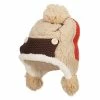 Jeanne Simmons Kid's Button Patch Ski Beanie 2 Jeanne Simmons Kid's Button Patch Ski Beanie -Adams Shop ps001bu beige 1