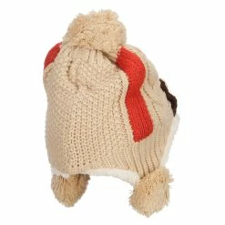 Jeanne Simmons Kid's Button Patch Ski Beanie -Adams Shop ps001bu beige 3