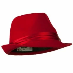 Hatiya Fedora With Pleated Satin Band -Adams Shop ps001cf 4