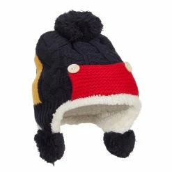Jeanne Simmons Kid's Button Patch Ski Beanie -Adams Shop ps003bu navy 4