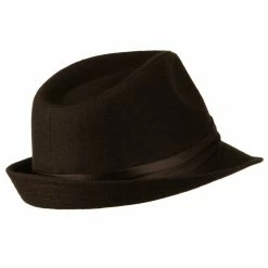 Hatiya Fedora With Pleated Satin Band -Adams Shop ps003cf 3 1