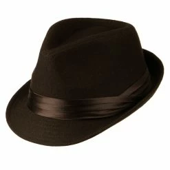 Hatiya Fedora With Pleated Satin Band -Adams Shop ps003cf 5 1