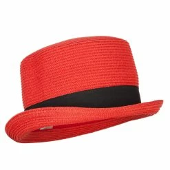Something Special Paper Straw Fedora Top Hat 35 Something Special Paper Straw Fedora Top Hat -Adams Shop ps003tp red 4