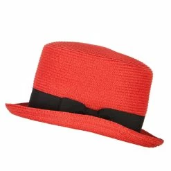 Something Special Paper Straw Fedora Top Hat 36 Something Special Paper Straw Fedora Top Hat -Adams Shop ps003tp red 5