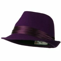 Hatiya Fedora With Pleated Satin Band -Adams Shop ps004cf 1
