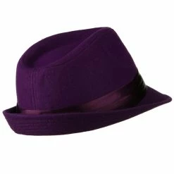 Hatiya Fedora With Pleated Satin Band -Adams Shop ps004cf 3