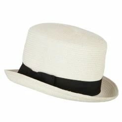 Something Special Paper Straw Fedora Top Hat 38 Something Special Paper Straw Fedora Top Hat -Adams Shop ps004tp white 2
