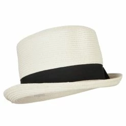 Something Special Paper Straw Fedora Top Hat 40 Something Special Paper Straw Fedora Top Hat -Adams Shop ps004tp white 4