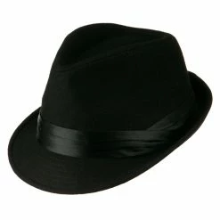 Hatiya Fedora With Pleated Satin Band -Adams Shop ps005cf 5