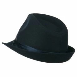 Hatiya Fedora With Pleated Satin Band -Adams Shop ps006cf navy 2