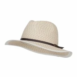 Hatiya Patterned Panama Hat With Buckle Band