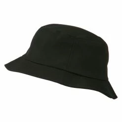 Plain Cotton Twill Bucket Hat -Adams Shop pt003bh black 5