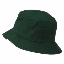 Plain Cotton Twill Bucket Hat -Adams Shop pt006bh dk green 2