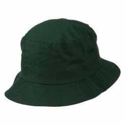 Plain Cotton Twill Bucket Hat -Adams Shop pt006bh dk green 3