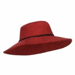 Something Special Wide Brim Poly Suede Hat -Adams Shop py001fp rust 4 3