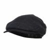 Jeanne Simmons Men's Plaid 2 Snap Front Ivy Cap 1 Jeanne Simmons Men's Plaid 2 Snap Front Ivy Cap -Adams Shop py002dv navy 1
