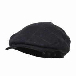 Jeanne Simmons Men's Plaid 2 Snap Front Ivy Cap