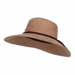 Something Special Wide Brim Poly Suede Hat -Adams Shop py002fp camel 1 3
