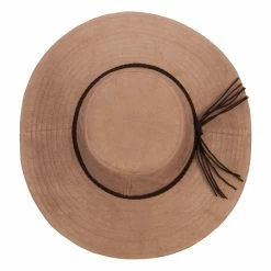 Something Special Wide Brim Poly Suede Hat -Adams Shop py002fp camel 5 3