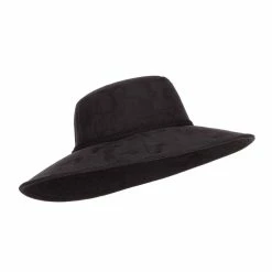 Something Special Wide Brim Poly Suede Hat -Adams Shop py003fp black 4 3