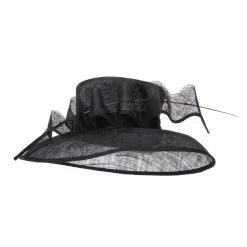 Something Special Quil Trimming Fashion Sinamay Hat 31 Something Special Quil Trimming Fashion Sinamay Hat -Adams Shop ql001fs black 5