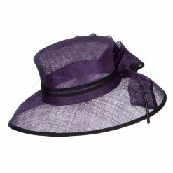 Something Special Quil Trimming Fashion Sinamay Hat 34 Something Special Quil Trimming Fashion Sinamay Hat -Adams Shop ql003fs purple 3