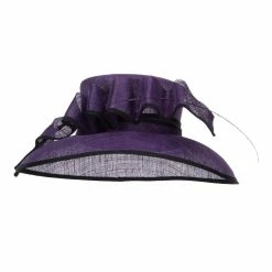 Something Special Quil Trimming Fashion Sinamay Hat 36 Something Special Quil Trimming Fashion Sinamay Hat -Adams Shop ql003fs purple 5