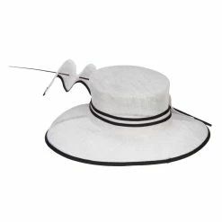 Something Special Quil Trimming Fashion Sinamay Hat 38 Something Special Quil Trimming Fashion Sinamay Hat -Adams Shop ql004fs white 2
