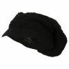 Broadway 14 Inch Rasta Style Beanie Visor -Adams Shop rb001dc black 1