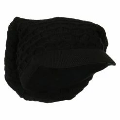 Broadway 14 Inch Rasta Style Beanie Visor -Adams Shop rb001dc black 4