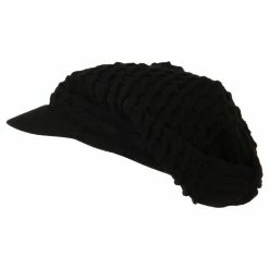 Broadway 14 Inch Rasta Style Beanie Visor -Adams Shop rb001dc black 5