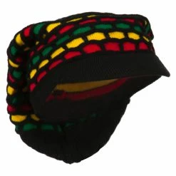 Broadway 14 Inch Rasta Style Beanie Visor -Adams Shop rb002dc multi 4