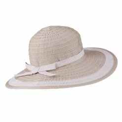 Jeanne Simmons Ladies' Ribbon Blend Flat Brim Hat 28 Jeanne Simmons Ladies' Ribbon Blend Flat Brim Hat -Adams Shop rb002fw 3
