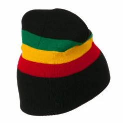 JFH Rasta Captain Embroidered Beanie -Adams Shop rc001bs black 4