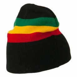 JFH Rasta Center Striped Beanie -Adams Shop rc001ms black 3
