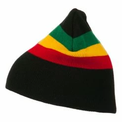 JFH Rasta Center Striped Beanie -Adams Shop rc001ms black 5