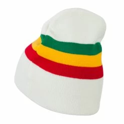 JFH Rasta Captain Embroidered Beanie -Adams Shop rc002bs white 3