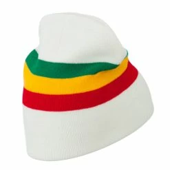 JFH Rasta Captain Embroidered Beanie -Adams Shop rc002bs white 4