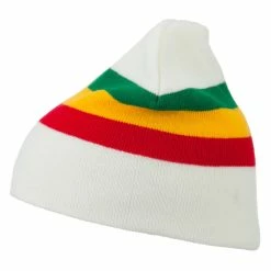 JFH Rasta Center Striped Beanie -Adams Shop rc002ms white 5